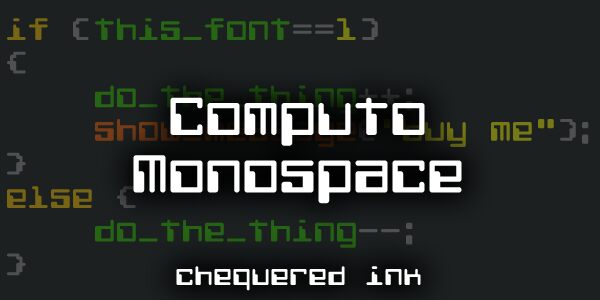 Computo Monospace Carattere