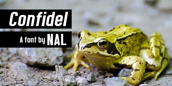 Confidel Schriftart