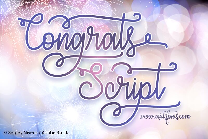 Congrats Script Czcionka