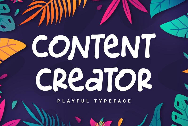 Content Creator Schriftart