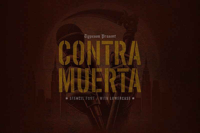 CONTRA MUERTA Schriftart