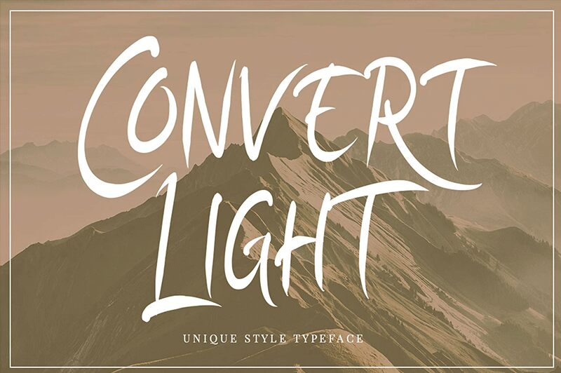 Convert Light Schriftart