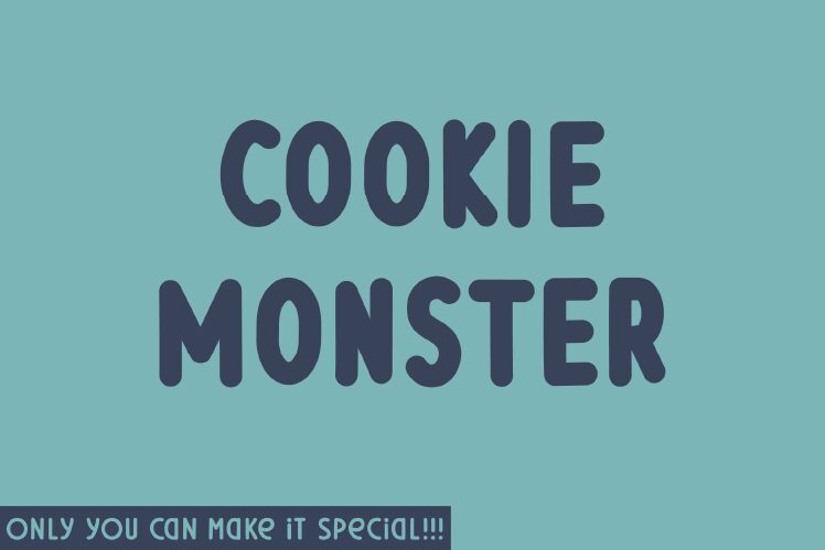 Cookie Monster Czcionka