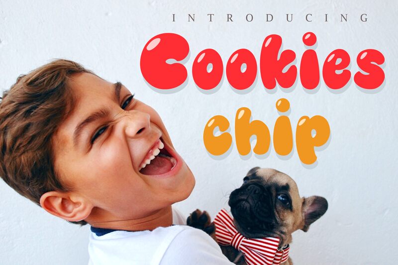 Cookies chip Schriftart