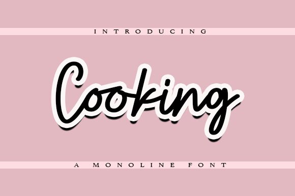 Cooking font