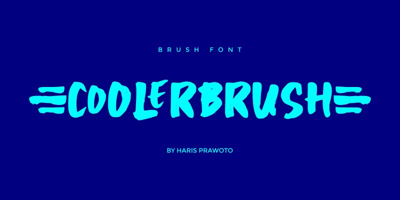 COOLERBRUSH Schriftart