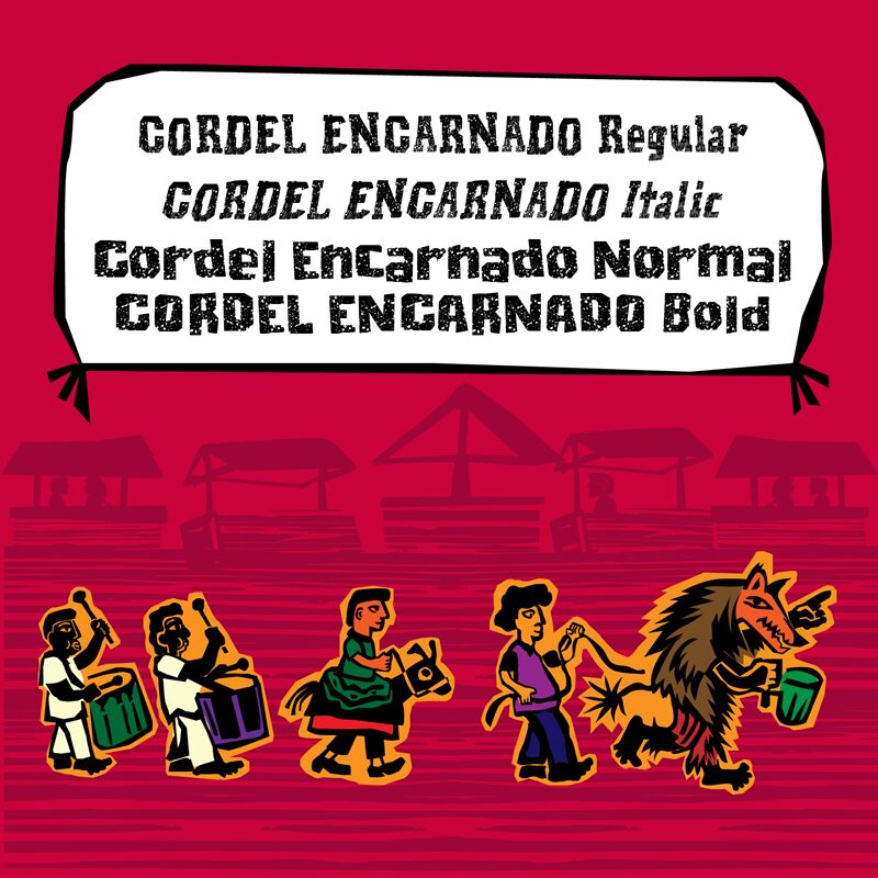 Cordel Encarnado Czcionka