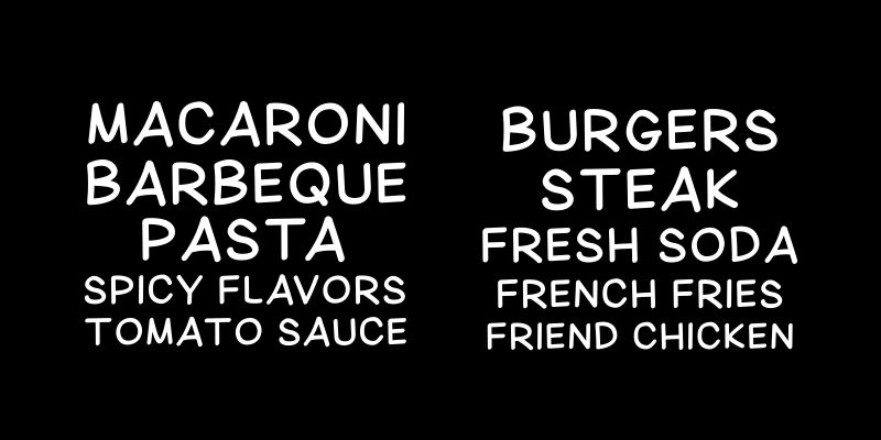 Corn Bold Druh písma