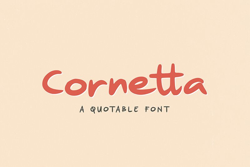 Cornetta フォント