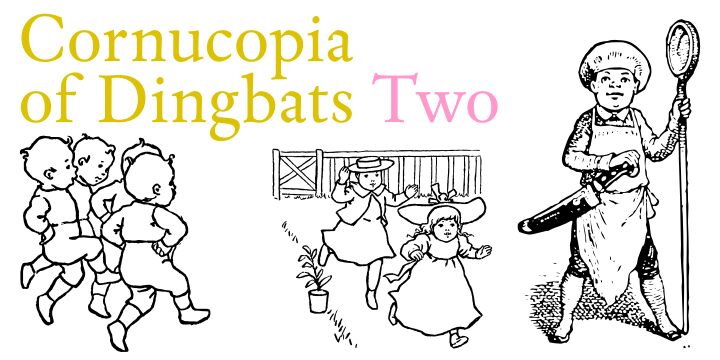 Cornucopia of Dingbats Two Schriftart