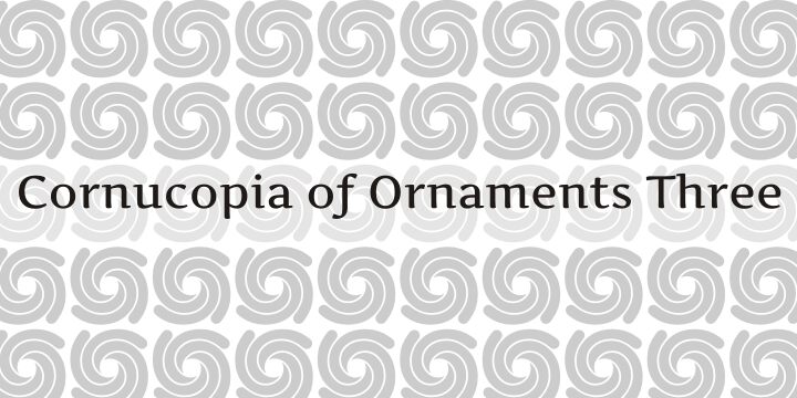 Cornucopia of Ornaments Schriftart