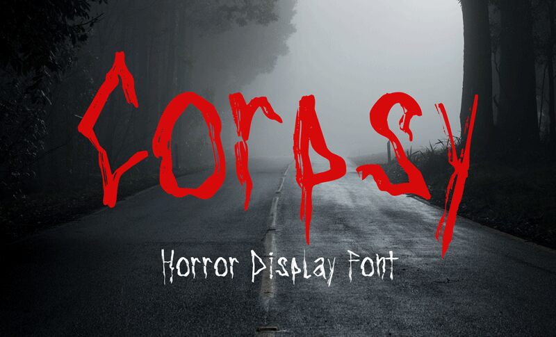 Corpsy Schriftart
