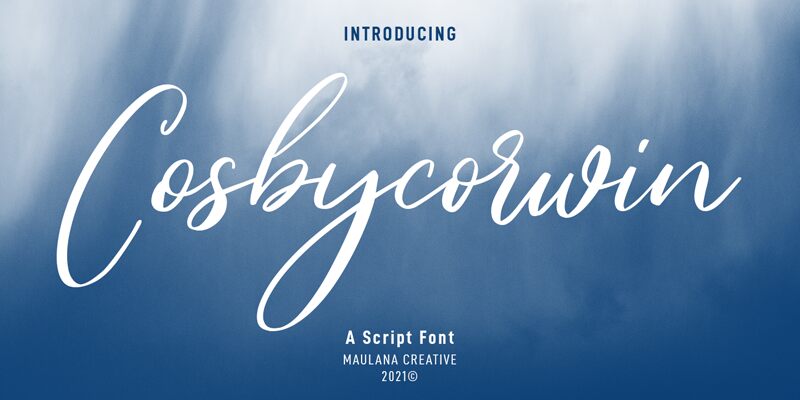 Cosbycorwin Druh písma