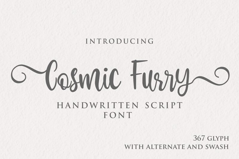 Cosmic Furry Schriftart