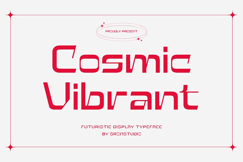 Cosmic Vibrant Schriftart