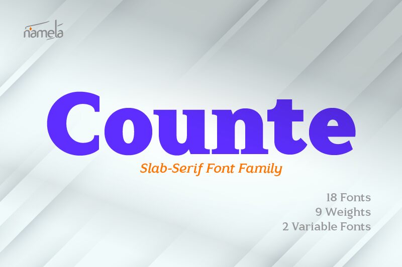 Counte Schriftart