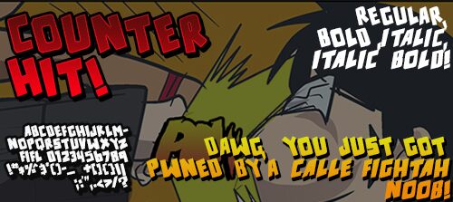 counter hit! Carattere