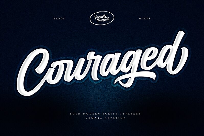 Couraged font | Fonts2u.com