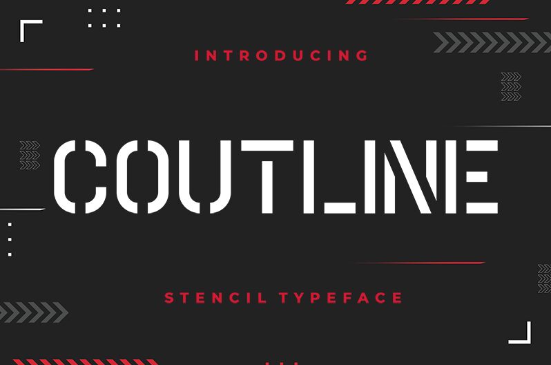 Coutline Czcionka