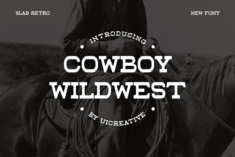 COWBOY WILDWEST Carattere