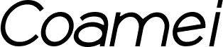 Coamei Bold Italic