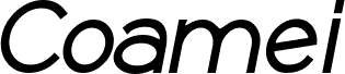 Coamei Extra-Bold Italic