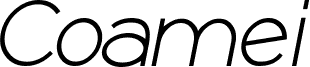 Coamei Italic