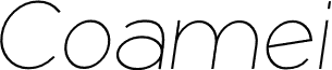 Coamei Light-Italic