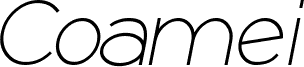 Coamei Light Italic