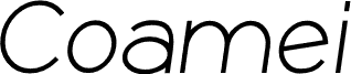 Coamei Regular-Italic