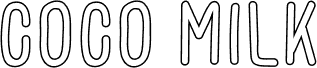 Preview of the COCO MILK font