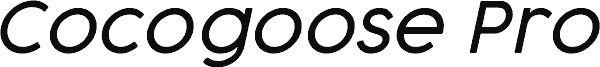 Cocogoose Pro Light Italic
