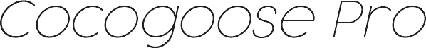 Cocogoose Pro Thin Italic
