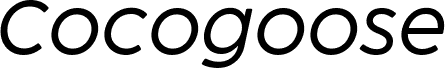 Cocogoose ProTrial Light Italic 字体