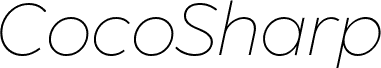 CocoSharp Trial ExtraLight Italic