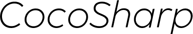 CocoSharp Trial Light Italic