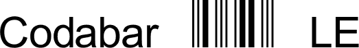 Preview of the Codabar 123 LE font