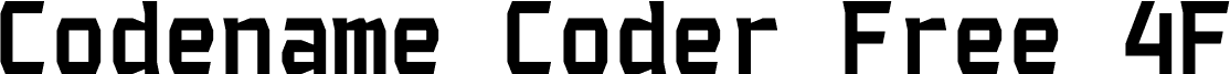 Codename Coder Free 4F Bold