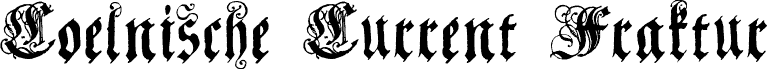 CoelnischeCurrentFraktur