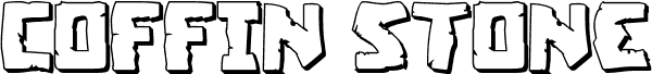 Preview of the Coffin Stone 3D font