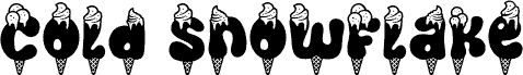 Cold Snowflake Six الخط