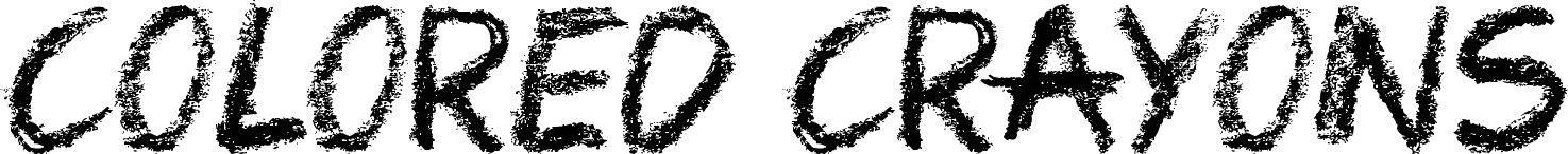 Colored Crayons Font Fonts2u