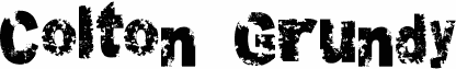 Preview of the Colton Grundy font