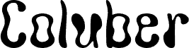 Preview of the Coluber Demo Regular font