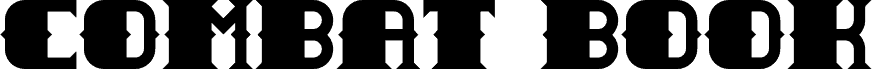 Preview of the Combat Book Regular font