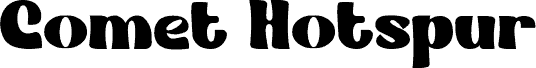 Comet Hotspur font