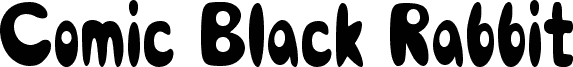Comic Black Rabbit