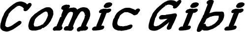 Comic Gibi Bold Italic