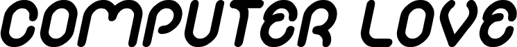 Vorschau der Schriftart COMPUTER LOVE Italic