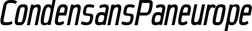 CondensansPaneurope-MediumOblique
